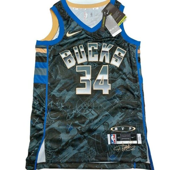 NWT Nike Giannis Antetokounmpo Select Series MVP Jersey Milwaukee Bucks